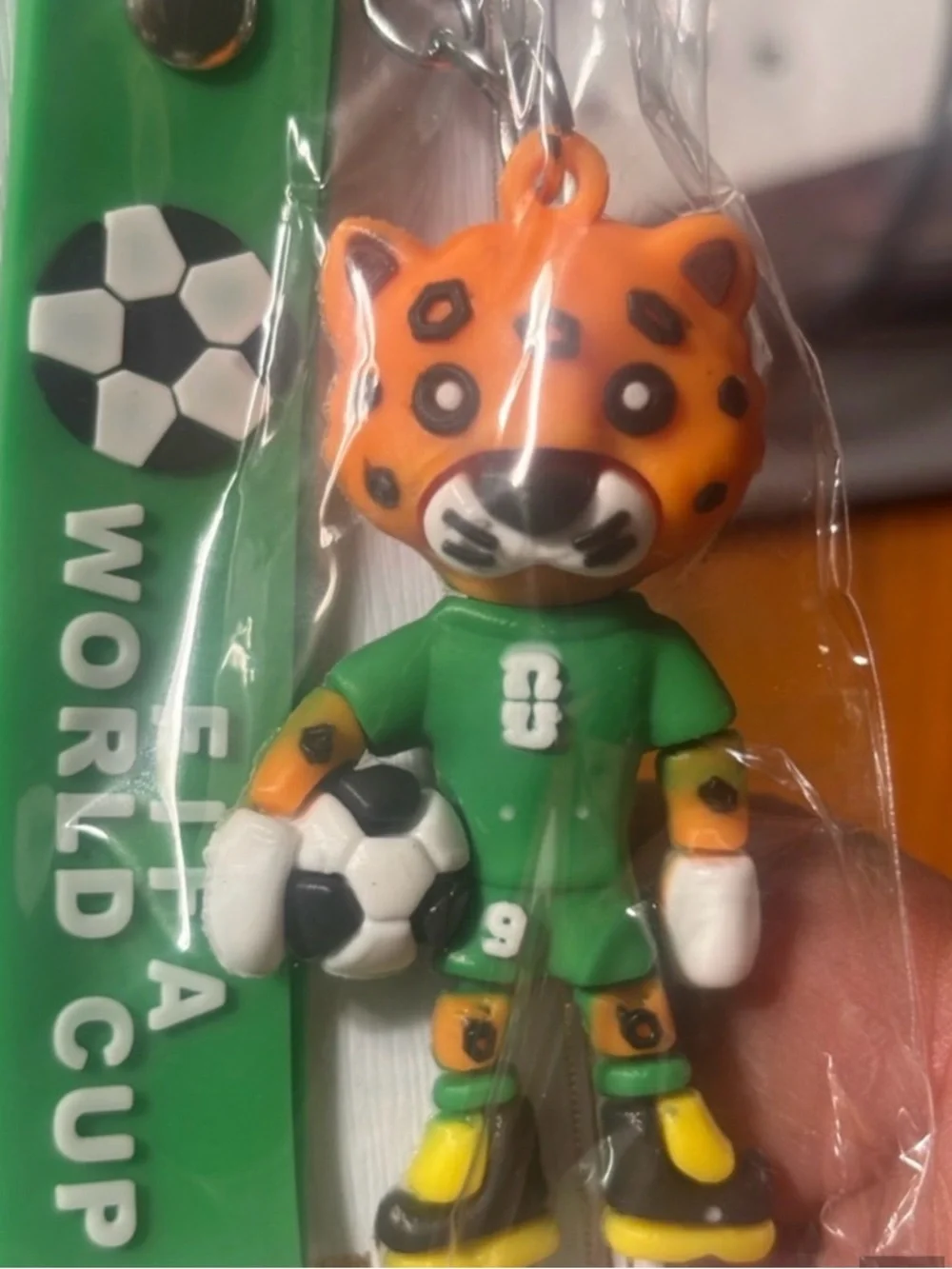3pc Soccer Animal Keychain Bundle FIFA World Cup Style Cute Sports Charms